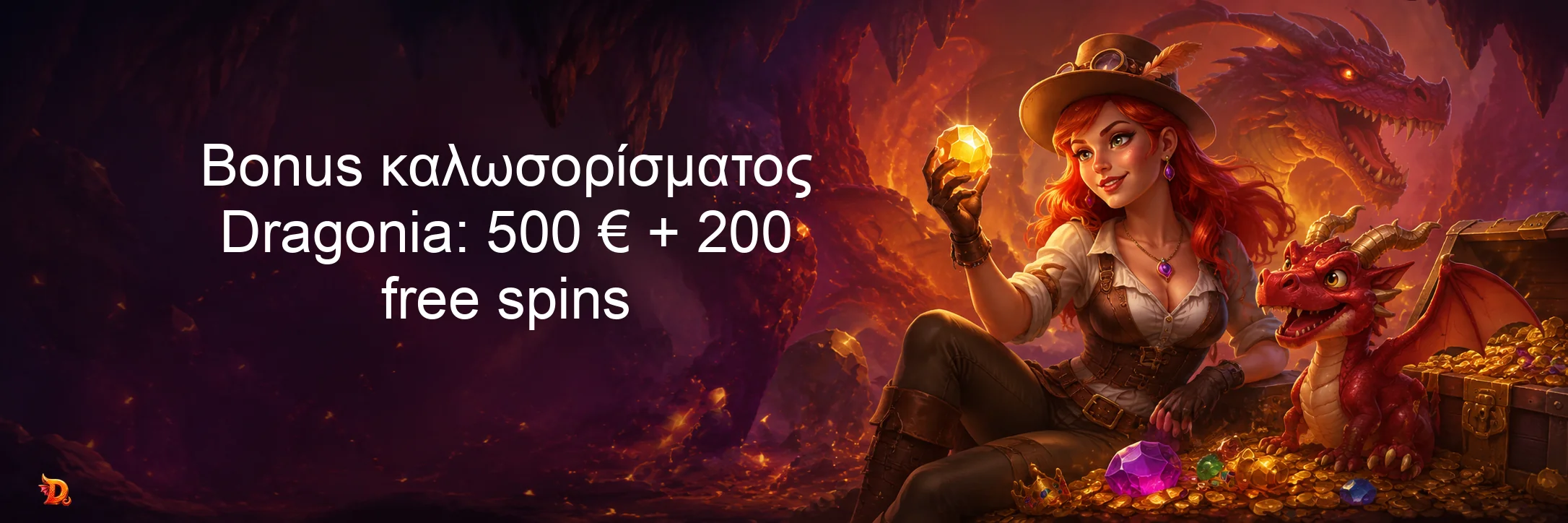Bonus καλωσορίσματος Dragonia: 500 € + 200 free spins